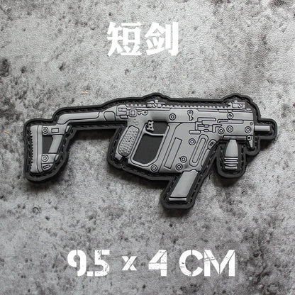 New 3D PVC Armband M416 Q Edition Armband Backpack Morale Collection Tactical Fast Tank Military Hook&Loop Patches for Clothing