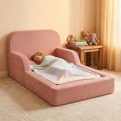 Hot Sale Montessori Foam Floor Bed for Children Bedroom Furniture Safe Kids Soft Frame Beds With Sponge Mattress Pre-Assembled