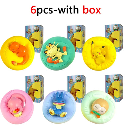 Anime Pokémon Blind Box Model Figure 1-12 Pcs Pikachu Sleep Series Interior Hand Sleeping Position Toys Gift for Sfriends