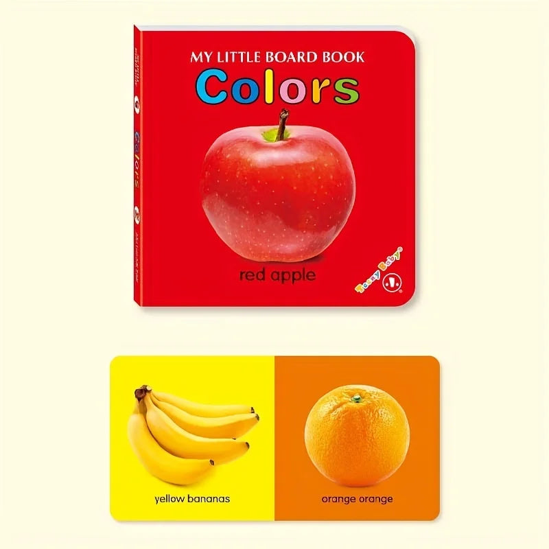 Colorful patterned card book, interactive sensory development gift, bright colors enhance early reading education