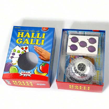 1 Halli Galli Family Gathering Game Card, Fun Card Game, Party Board Game Suitable for Halloween/Christmas/Thanksgiving