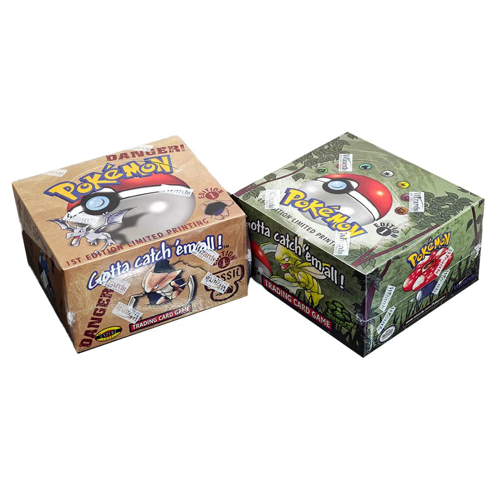PKM Cards PTCG Neo Destiny 1st Edition Booster Box Base Set Unlimited Team Rocket Jungle Fossil Proxy Full Anime Battle Card Toy