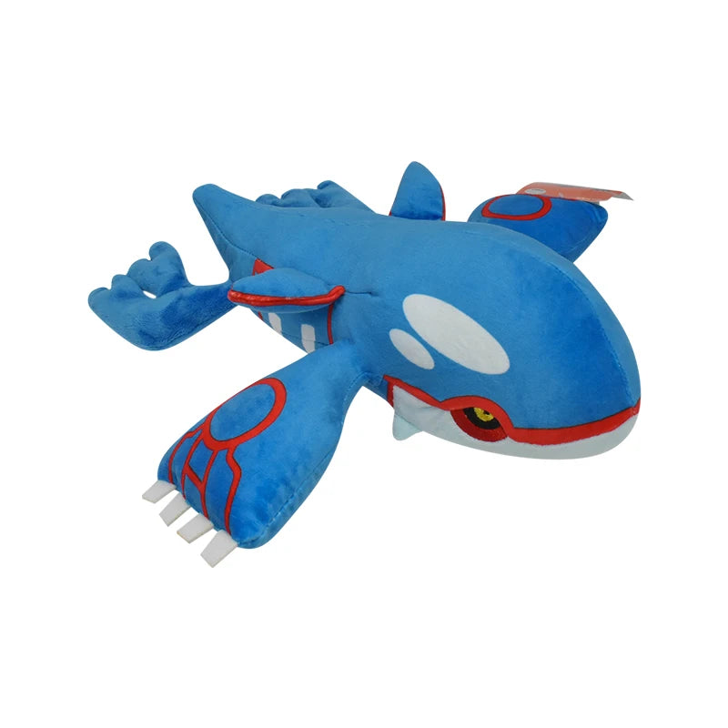 Kyogre Pokemon Shiny Kyogre Plush Toy  Ancient Pokémon Kawaii Whale Soft Stuffed Animal Doll Christmas Gifts for Kids