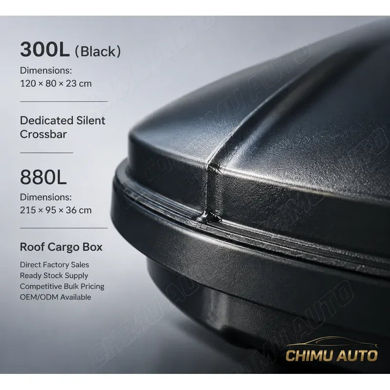 【CHIMU AUTO】 Ultra Thin Universal Roof Rack Cargo Carrier Luggage Box for Car SUV Van Truck Auto Top Storage Basket