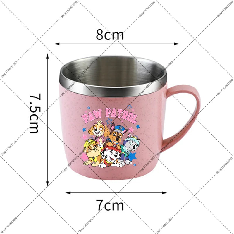Paw Patrol Portable Stainless Steel Coffee Mug Chase Skye Cartoon Anime Pattern Printed Water Cup Household Couples Milk Cups