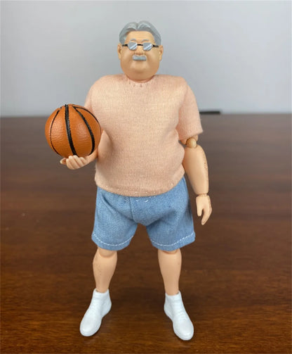 1/12th Basketball Master Slam-Dunk Shf Anzai Coaches Figmass 6inch Doll Figure Gift For Child Baby Birthday Party