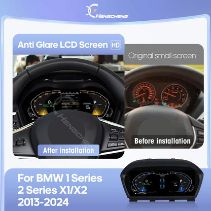 For BMW 1 Series  2 Series X1 X2 F20/F52/F22/F45/F48/F49/F39 2013-2024 Digital Cluster LCD Dashboard Cockpit Virtual Instrument