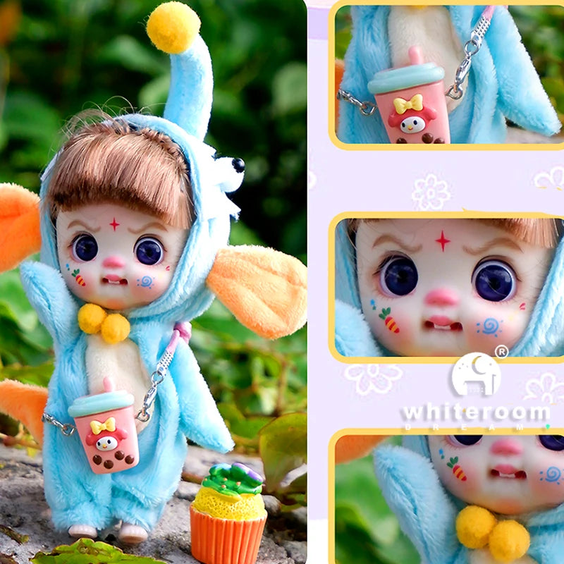 Mini Doll Dolls for girls Labbu doll pocket blyth Boy girl Doll Barbi cry Baby Rainbow Ball jointed doll Mobile phone Decoration