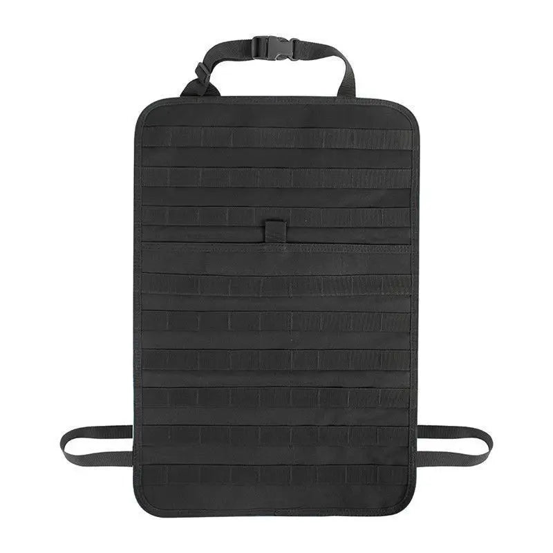 Tactical Car Seat Back Organizer Tactical Vehicle Panel Organizer with 5 Detachable Molle Pouches Universal Fits Most of Vehicle