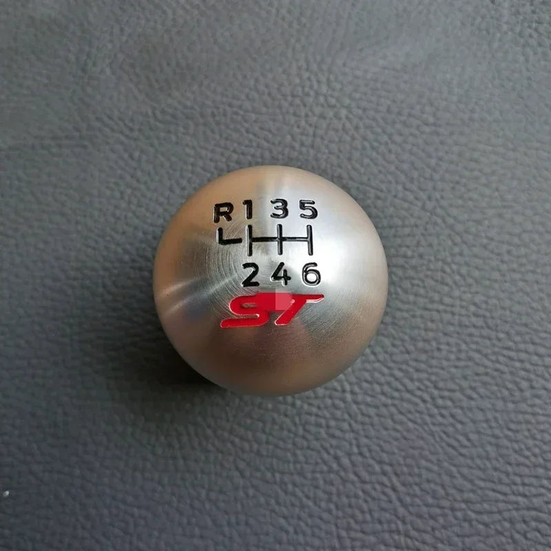 6 Speed Carbon Fiber Aluminum Racing Gear Shift Head Knob For Ford Focus ST RS Fiesta