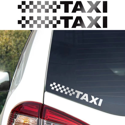 Reflective Car Sticker Taxi Sign Camouflage Styling Vinyl Film Decal Side Window Decoration Automobiles Exterior Accessories