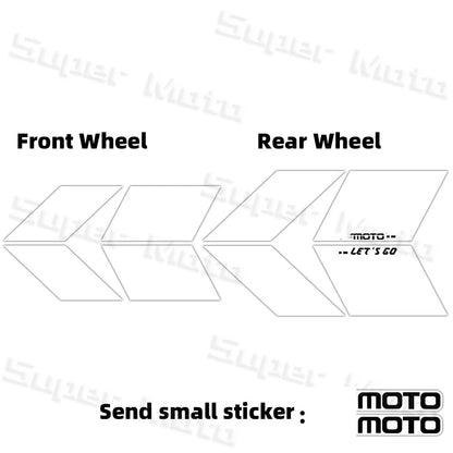 For 150nk150NK NK150 250NK 250SR 450NK 450SR 800NK Arrow Wheel Hub Stickers Accessories Rim Decoration Protection Decals