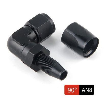 Broyear High Quality Aluminum AN4 6 8 10 Forged Type Swivel Hose End Fitting Adapter Oil Cooler Fuel Line Straight, 90 Degree