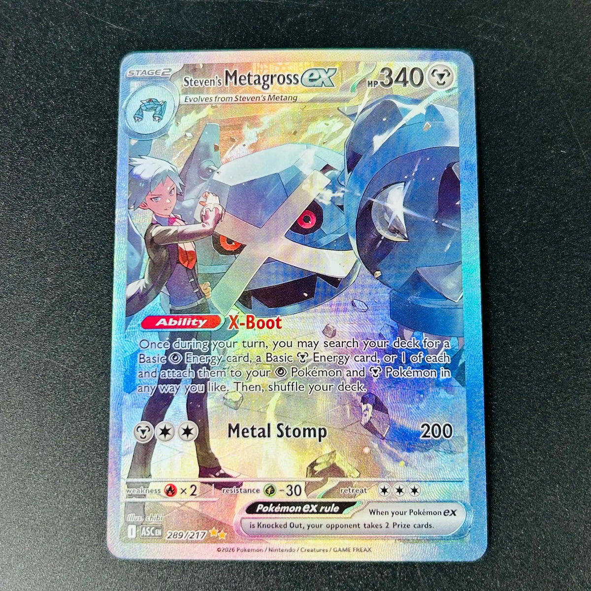 N's Zoroark Ex 286/217 English Version Collectible Grade DIY Foil Texture Nice Condition Premium Anime Collection Cards