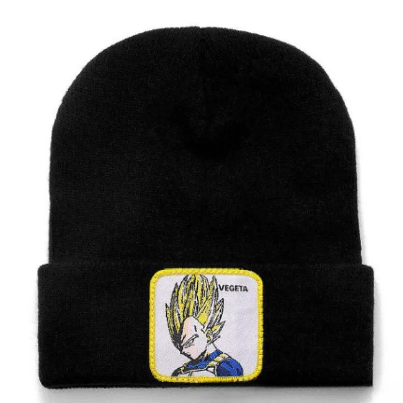 Anime Cartoon Dragon Ball Women Men Knitted Warm Winter Hats For Women Men Solid Hip-hop Casual Cuffed Beanies Bonnet