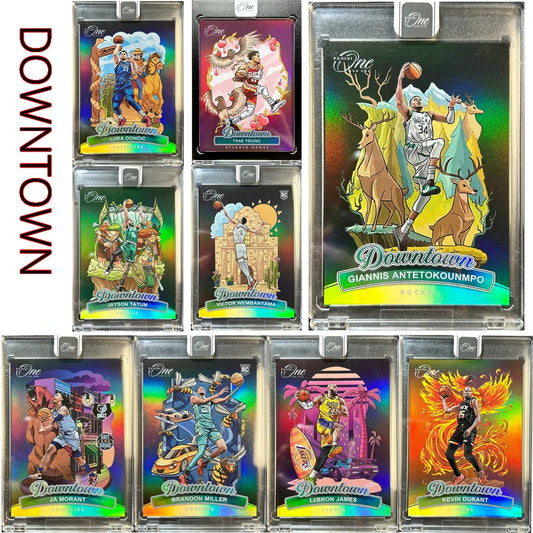 Homemade DIY DOWNTOWN Doncic Trae Young Kevin Durant James Ja Morant Wembanyama HOMEMADE Laser Collectible Boy's Gift Card Brick