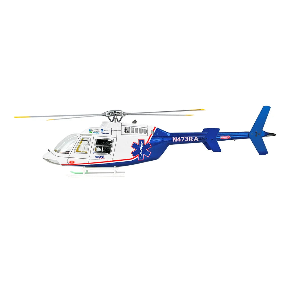FLY WING Bell407 Scale Helicopter ACE GPS 470 Class Bell 407 6CH Helicopter with LED Light