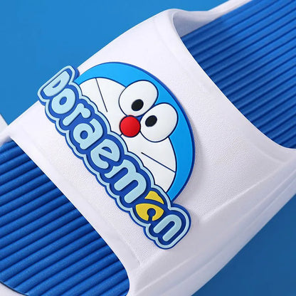 Doraemon Thick Sole Slide Sandals for Men Women Non Slip EVA Open Toe Slippers Casual Indoor Outdoor Beach Shoes Fans Best Gifts