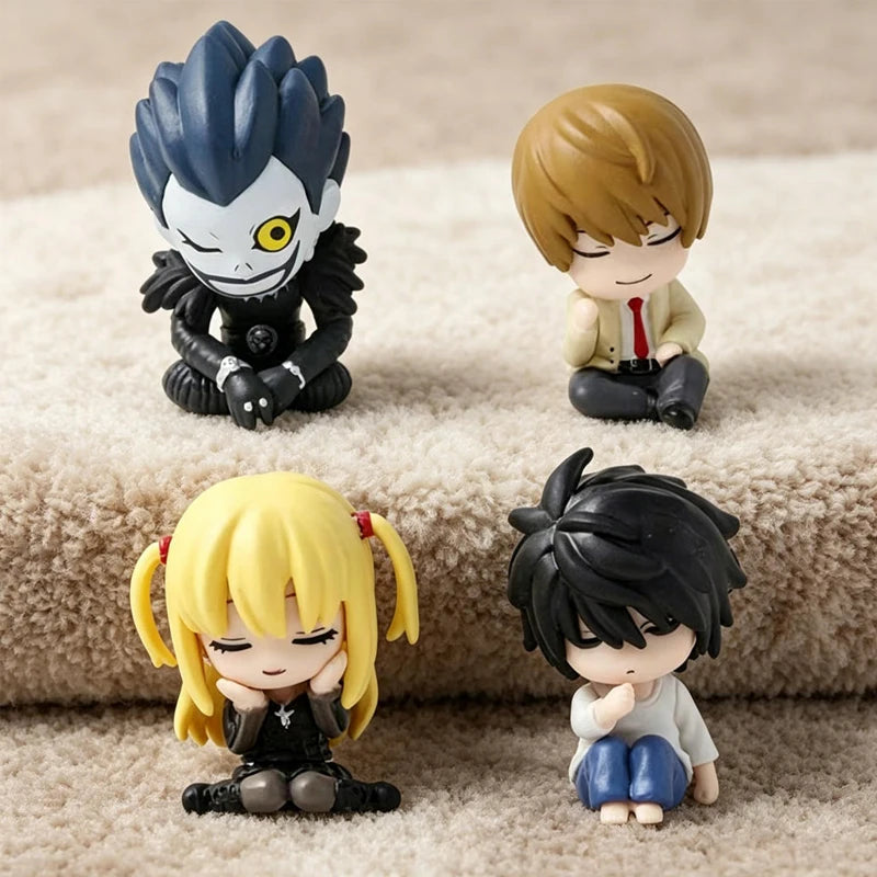 Q Version DEATH NOTE Figure Cute Edition Yagami Light 4cm Ryuk/L·Lawliet PVC Action Figure Amine Collectible Figurine