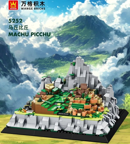 WANGE City Architecture Sydney Opera Santorini Building Blocks Chamartin Stadium Mosque Assembled Model Collection Toys For Gift