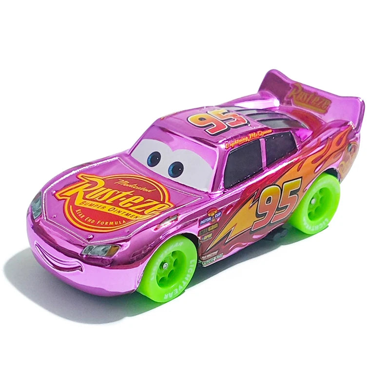 Pixar Cars Lightning McQueen Hudson Hornet Piston Cup Racer Version Metal Die Casting Model Car Racing Toys Birthday Gifts
