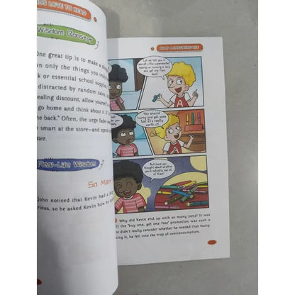 2PCS Kids Educational Comic Book Set Physics & Chemistry  Murphy's Law Fun Science Life Wisdom Gift for Boys Girls English Books