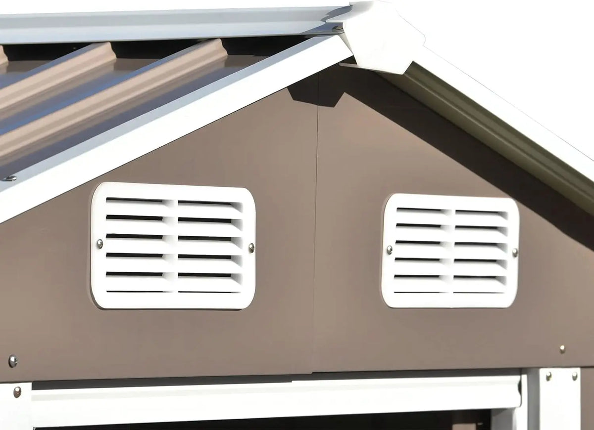 Outdoor Steel Storage Shed Garden Tool Storage House Lockable Door Waterproof Rust Resistant Backyard Patio Utility Building