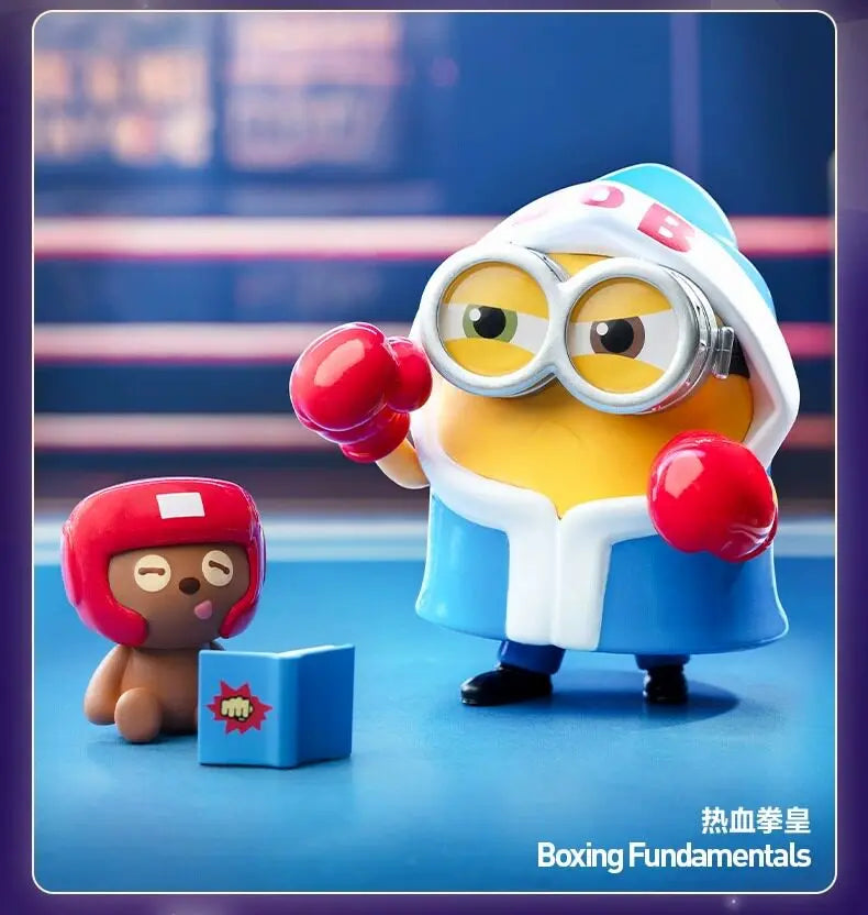 Hot Original POP MART Minions Bedtime Stories By Bob And Tim Series Blind Box Anime Figure Mystery Box Desktop Toy Surprise Gift