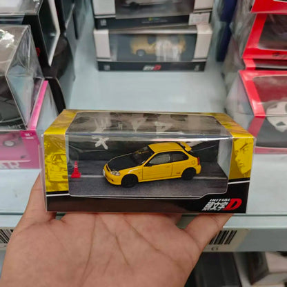 Model Car Shop 1/64 Toyota AE86 Model Car Mazda RX-7 Play Vehicles Initial D Sand Table Scene Figure Toys for Boys Gift