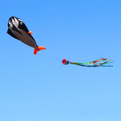 Dolphin kite flying nylon soft kite line animal kites inflatable kite reel outdoor toys Kite surfing beach kites sport parachute