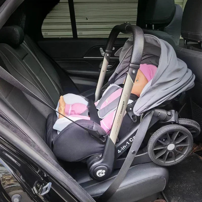 New Baby Stroller 4in1 Multi-function Car Seat Four-wheel Stroller Folded Baby Carries Baby Stroller 3 in 1 Portable