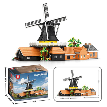 4801PCS Kids Building Blocks Windmills Toy MOC Dutch Windmill House View Model Toys for Children Gift Sets