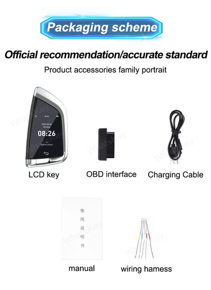 CF568C Universal Modified LCD Smart Car Key For BMW/Benz/Audi/KIA/Cadillac/Porsche/VW/Mazda/Toyota/Ford Comfortable Entry