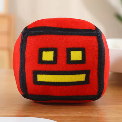 12cm Geometry Dash Plush Toys Cute Soft Stuffed Anime Game GD Dolls For Kid Birthday Christmas Gift Keepsake Decor