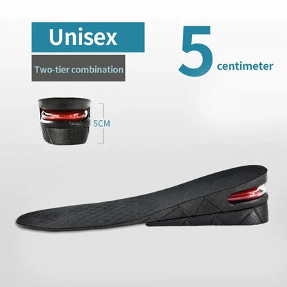 Height Increase Insoles Air Cushion Elevator Shoe Insole Lifts Kits Inserts for Men Women Taller Insoles 3-9cm Variable Height