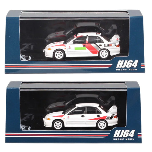 Hobby Japan HJ64 1/64 Scale Mitsubishi Lancer Evolution III Evo Rally Art Racing Car Model Diecasts & Toy Vehicles Acrylic Box