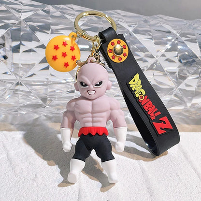 Anime Dragon Ball Keychain Ewelry Son Goku Vegeta Piccolo Action Figures Cute Keyring Bag Pendant Car Ornament Accessories Gifts