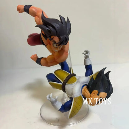 23cm/9.05in Anime Dragon Ball Z Figure Goku Vs Vegeta Action Figures Pvc Collection Model Toys for Children Gifts
