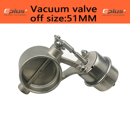 EPLUS Universal Car Exhaust Pipe System Control Valve dampers Vacuum Controller Device Remote Controller Switch 51 63 76MM Blue