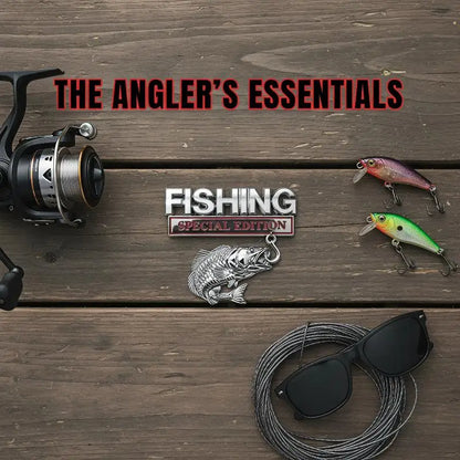 Fishing Car Sticker Metal Fishhook Badge Special Edition Waterproof Decal for Auto Truck SUV Fishing Enthusiasts