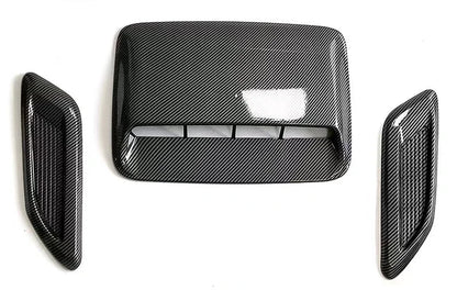 Air Outlet Cover Decoration Trim Universal Plastic Car Hood Scoop Fake Air Flow Intake Vent Covers Auto Exterior Accessories