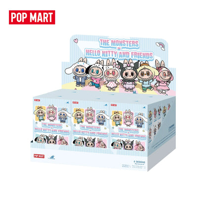 【EU】POP MART THE MONSTERS × Sanrio Characters Series-Vinyl Plush Pendant Blind Box 1/6PCS LABUBU Hello Kitty Blind Boxes