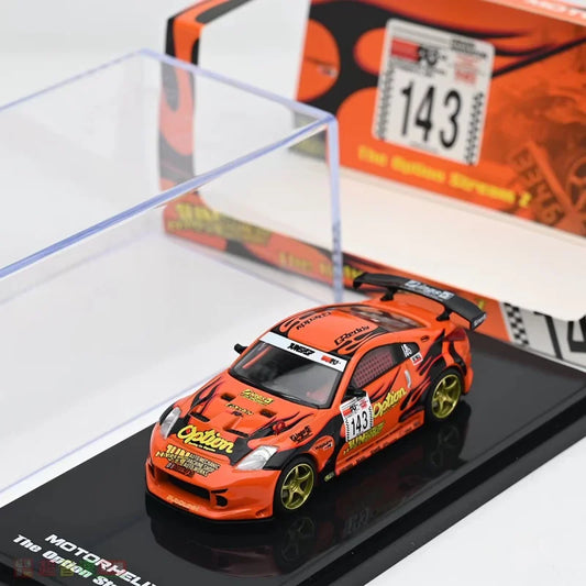 Spot 1:64 Fairlady Z JDM Immortal Bird Z33 Alloy Die-cast Car Model, Collection, Adult Hand, Children's Toys, Surprise Gift