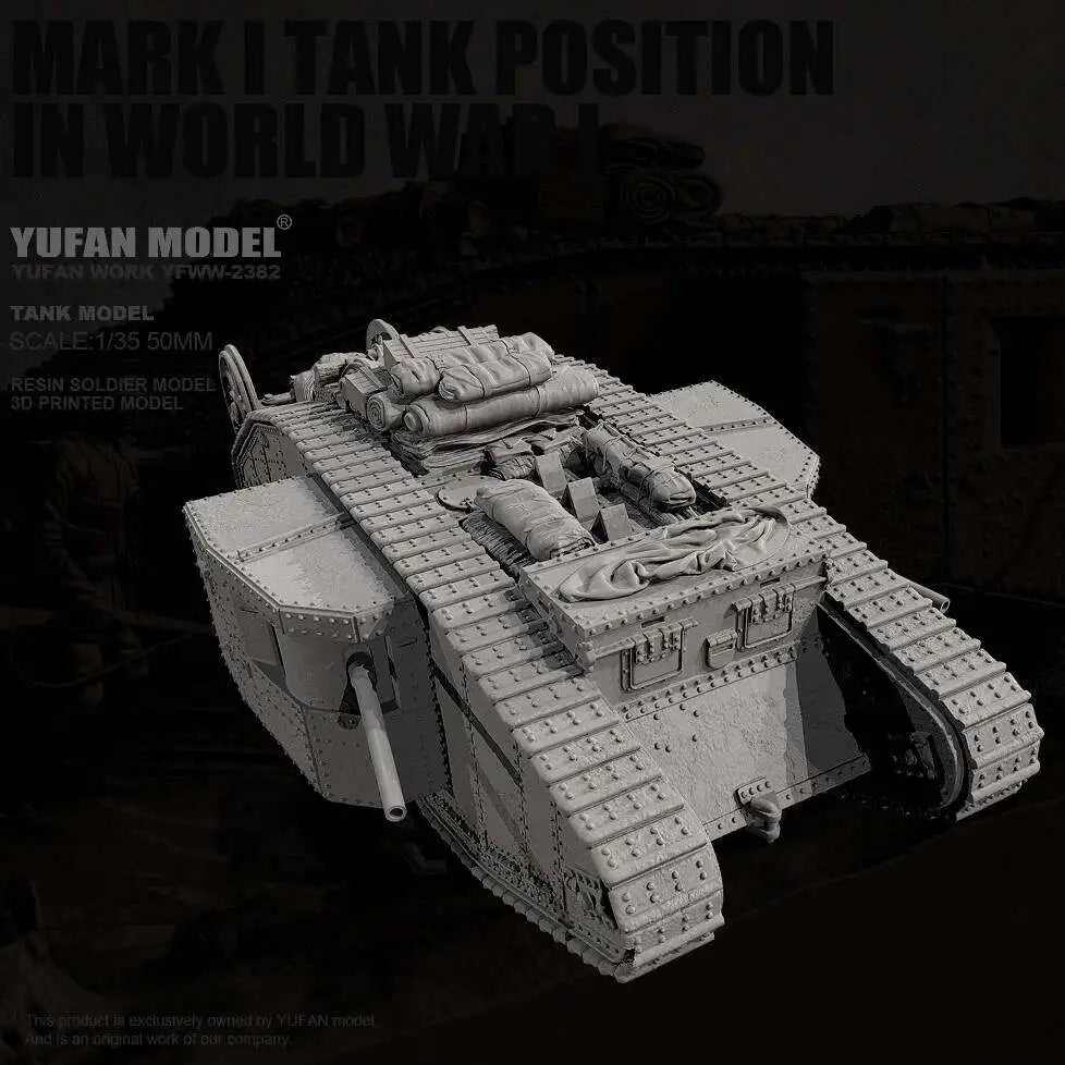 1/35 Tank Resin Model Colorless Self Assembled YFWW-2382/3D