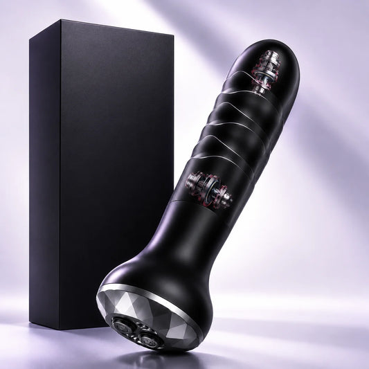 Vibrating Butt Plug Anal Toys Prostate Massager with 10 Vibrating Rotating Beginner-Friendly Anal Plug Sex Toys for Men Women