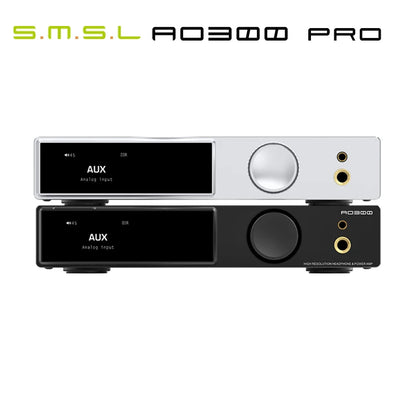 SMSL AO300 Pro 3 In 1 Decoder/Headphone Amplifier/ Power Amplifier PCM 32Bit/768kHz DSD256 BT5.3 with Remote Control