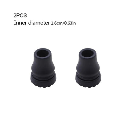 2Pcs Rubber Cane Tips Heavy Duty Walking Cane Tips Anti-Slip Replacement for Canes Walking Sticks Hiking Sticks Seniors Crutches