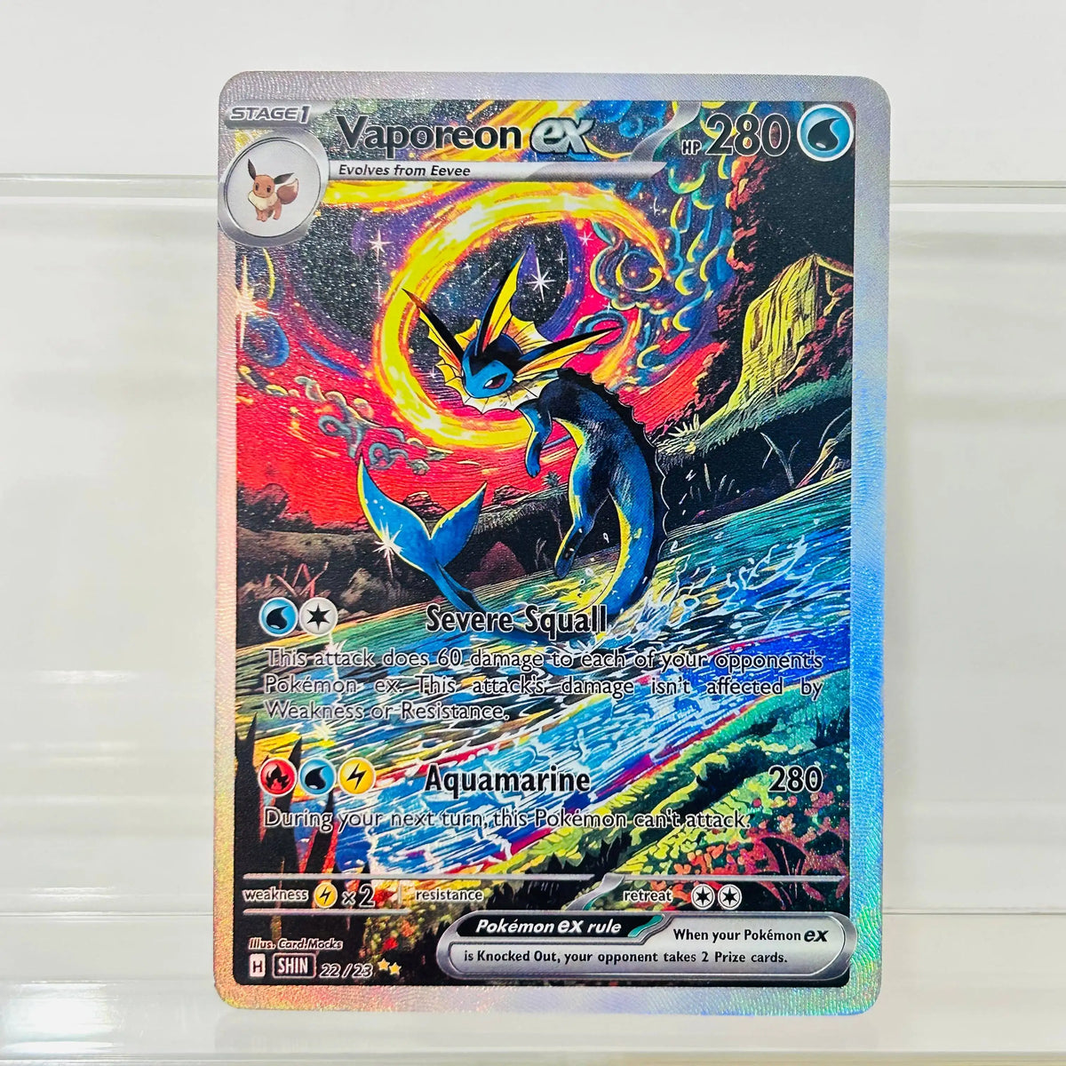 Shining Charizard 17/23 EN Version DIY Holographic Foil Texture Card, Perfect Condition Premium Anime Collection Card
