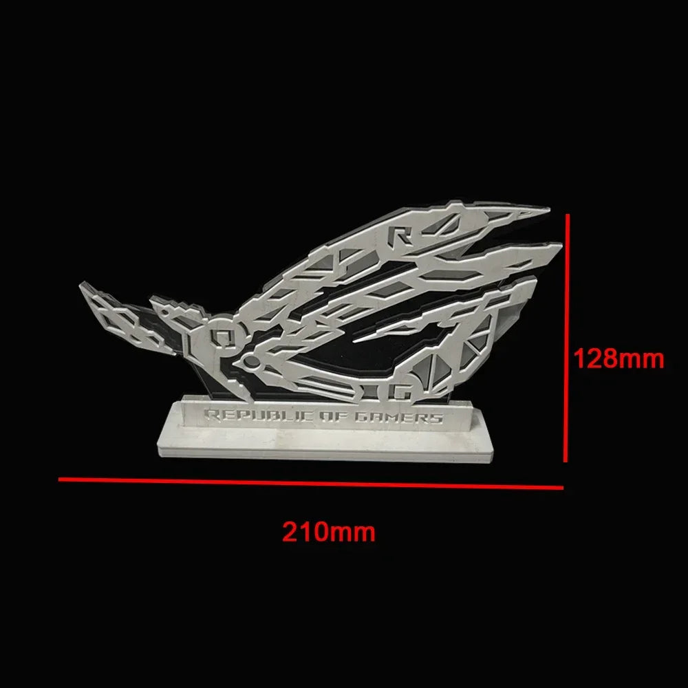 ARGB Desktop Computer Figure Acrylic,DIY Gaming Cabinet Decorative ROG Ornaments Lighting 5V 3PIN AURA SYNC