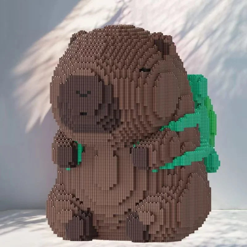 15026 Pieces Capybara Backpack Building Blocks 3D Stacking Model Ornament - Suitable for All Holiday Gifts